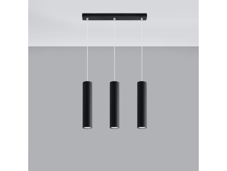 Lagos 3L fekete függőlámpa