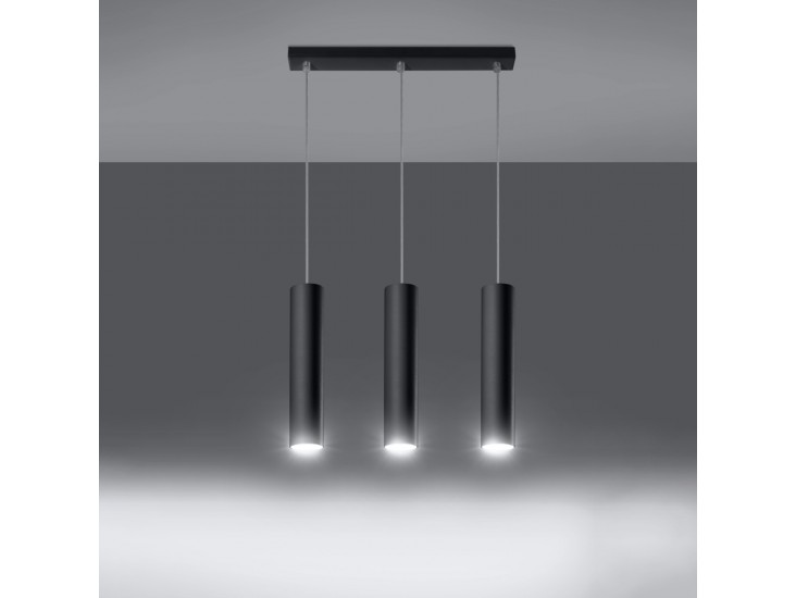 Lagos 3L fekete függőlámpa