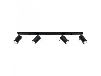 Ring 4L fekete mennyezeti lámpa