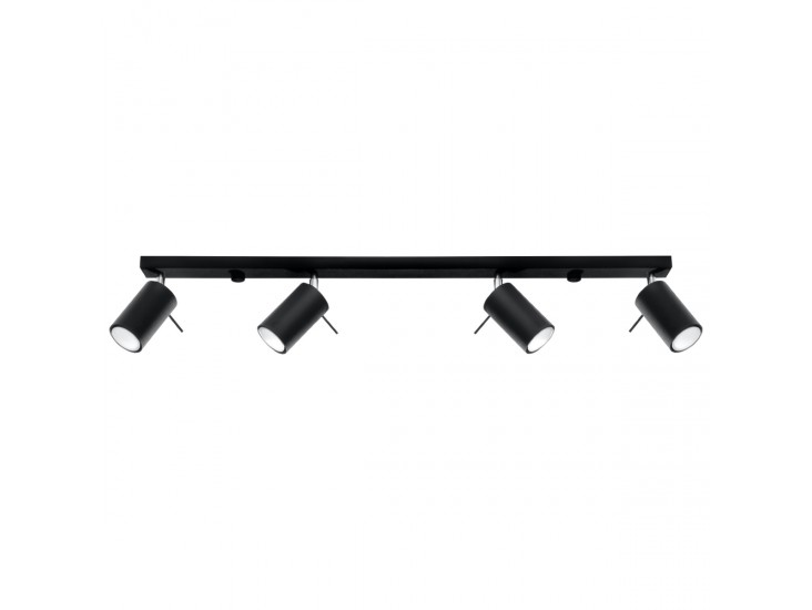 Ring 4L fekete mennyezeti lámpa