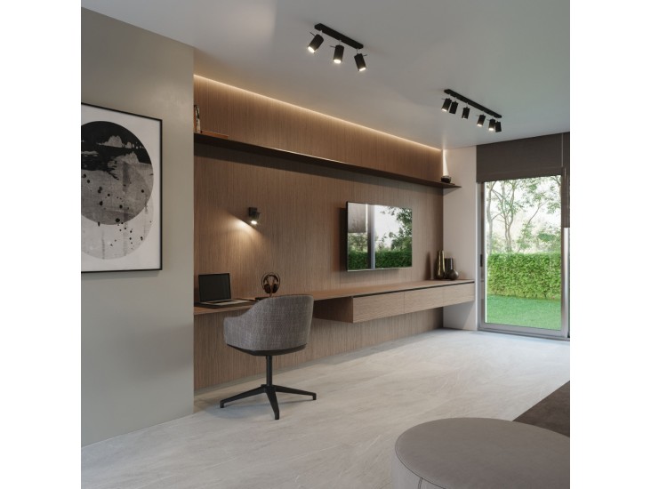 Ring 4L fekete mennyezeti lámpa