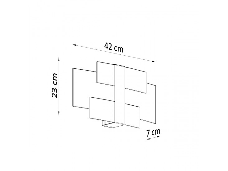 Celia króm fali lámpa