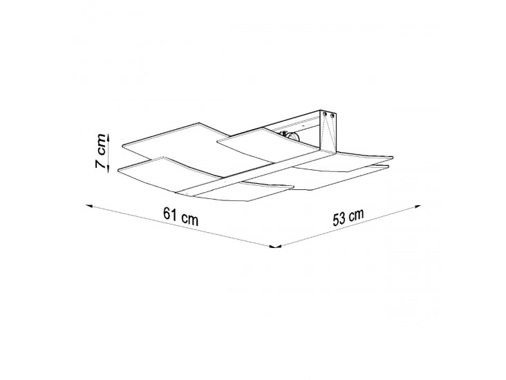 Celia króm mennyezeti lámpa