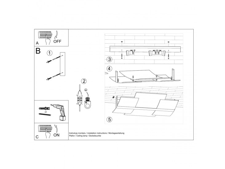 Celia króm mennyezeti lámpa