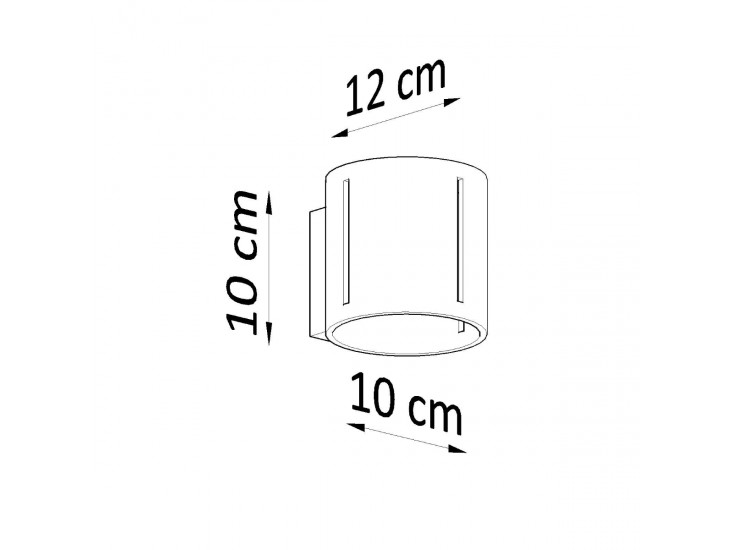 Inez fekete fali lámpa