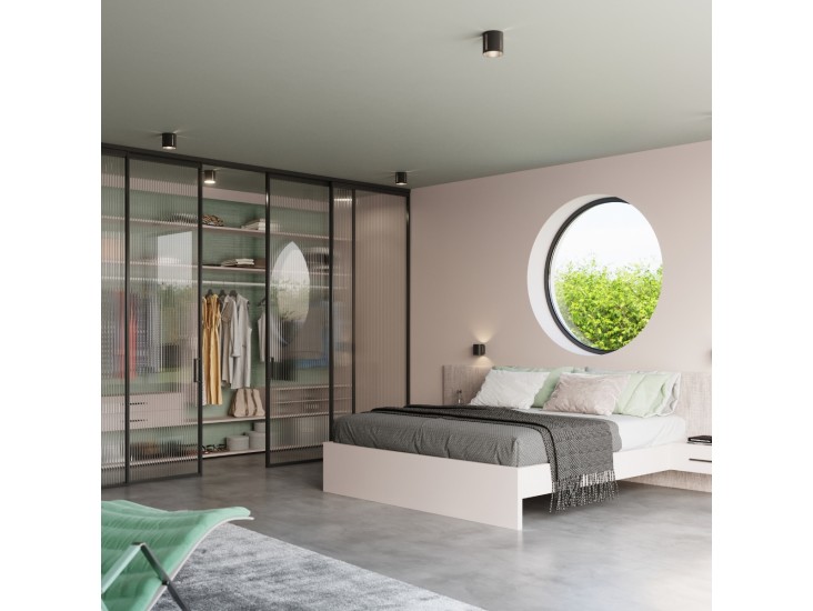 Inez fekete fali lámpa