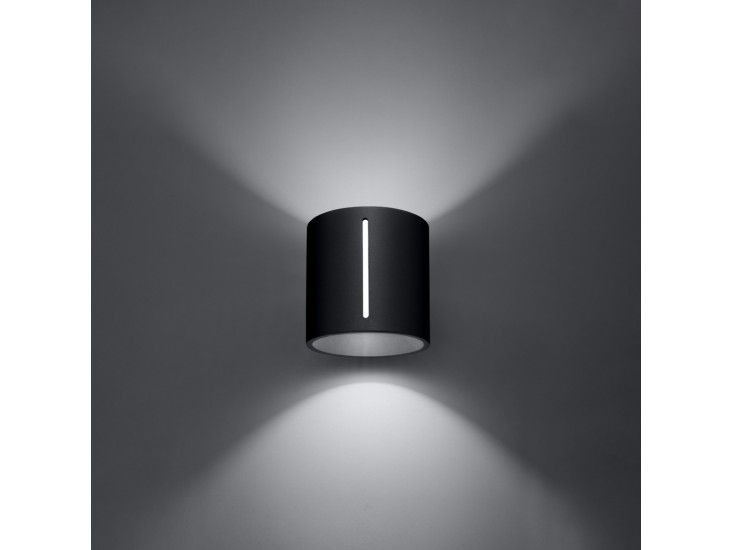 Inez fekete fali lámpa