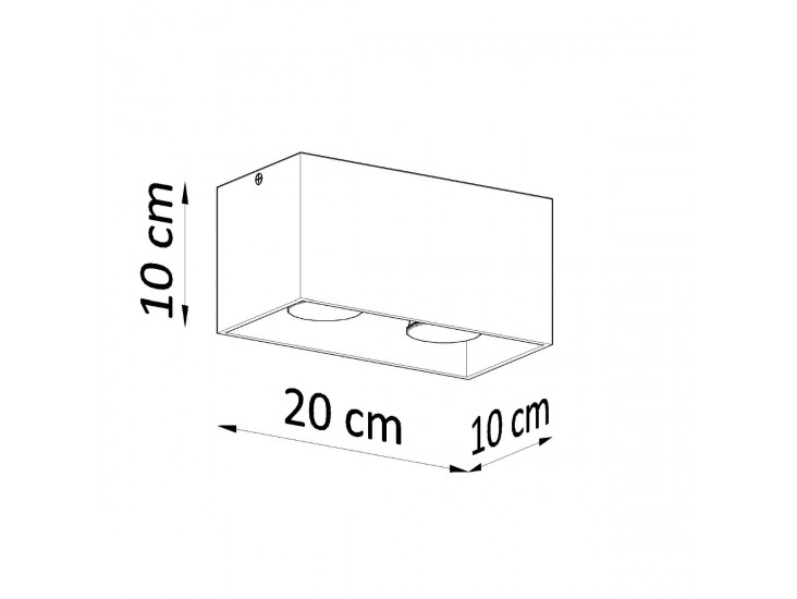 Quad fehér mennyezeti lámpa