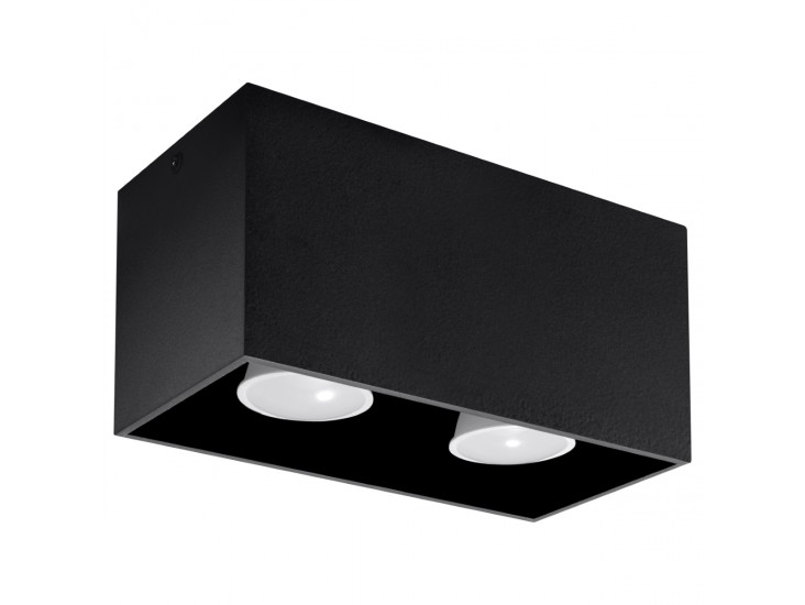 Quad fekete mennyezeti lámpa