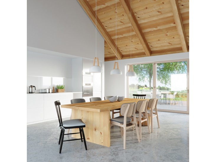 Casco fehér/natúr tölgy függőlámpa