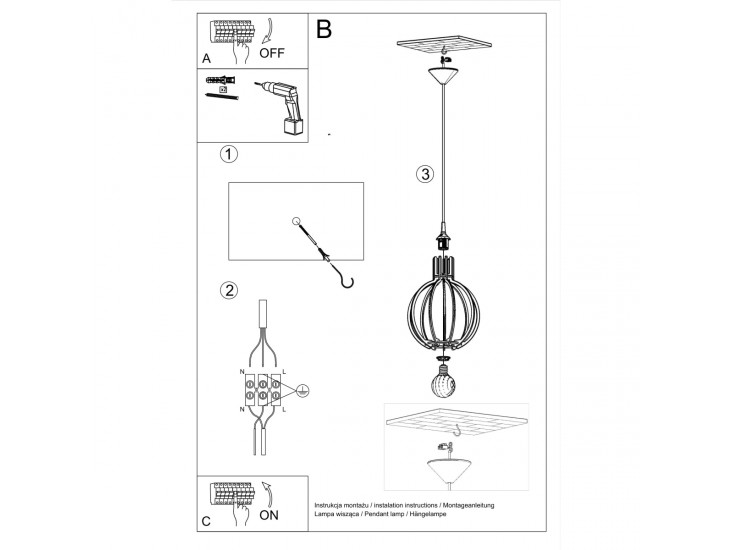Arancia natúr tölgy függőlámpa