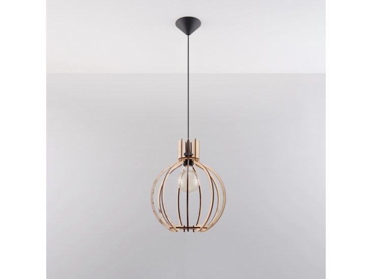 Arancia natúr tölgy függőlámpa