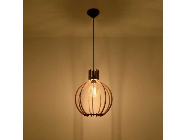 Arancia natúr tölgy függőlámpa