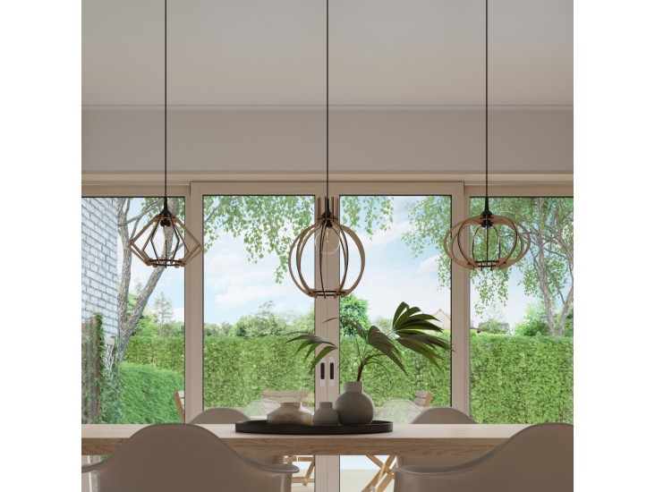 Pompelmo natúr tölgy függőlámpa