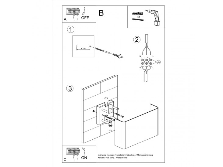 Copertura fali lámpa