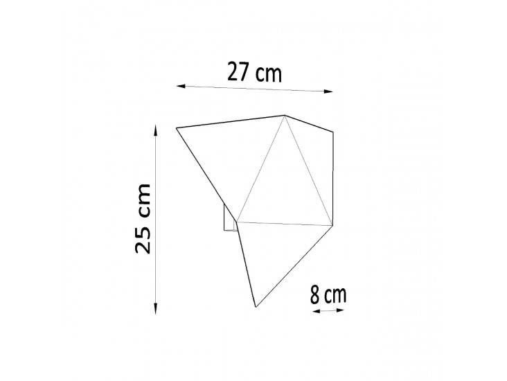 Solido fehér fali lámpa