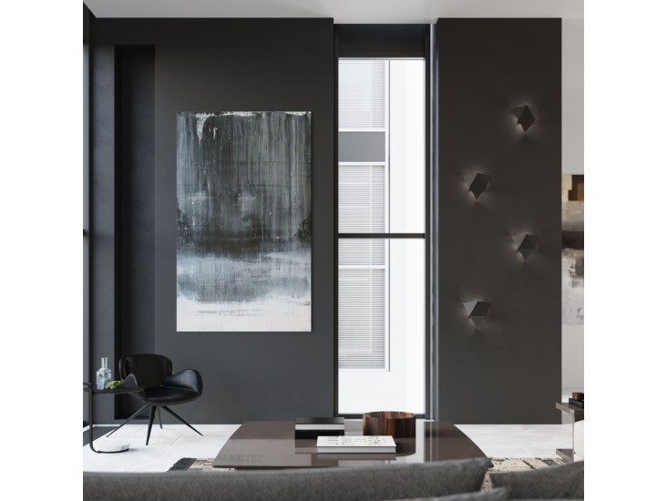 Solido fekete fali lámpa