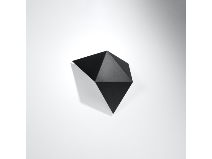 Solido fekete fali lámpa