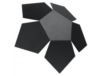 Penta fekete fali lámpa