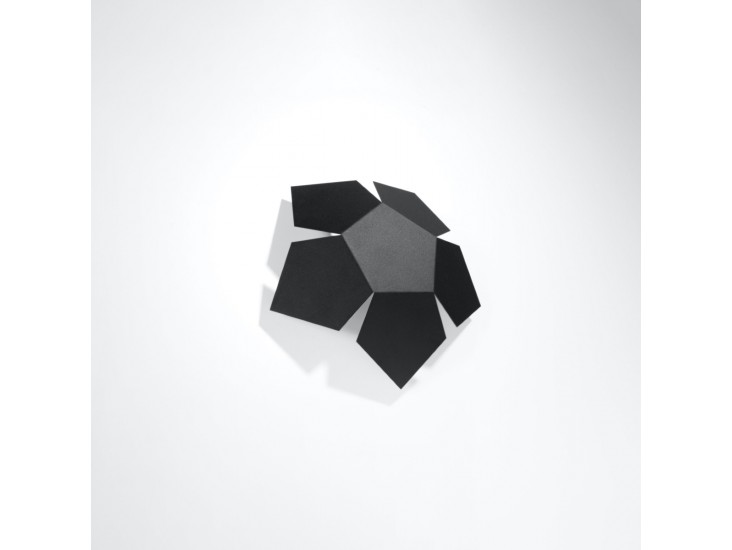 Penta fekete fali lámpa