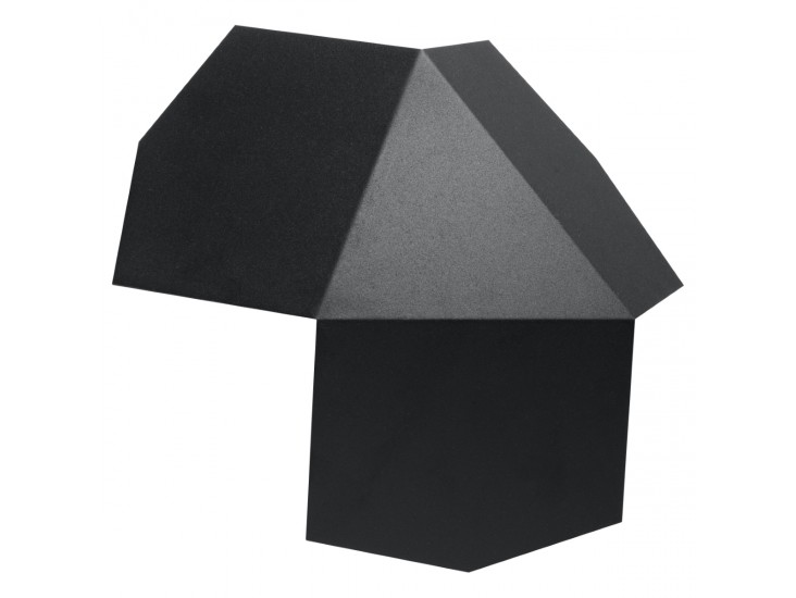 Tre fekete fali lámpa