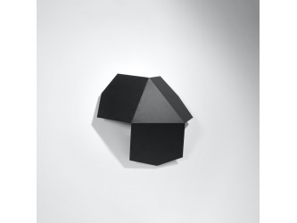 Tre fekete fali lámpa