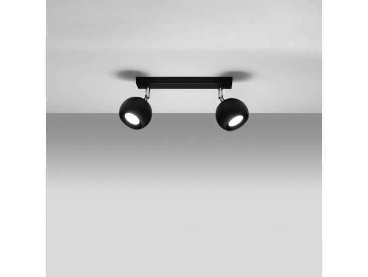 Oculare 2 fekete mennyezeti lámpa