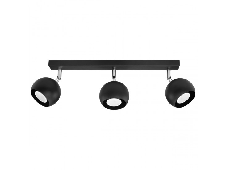 Oculare 3 fekete mennyezeti lámpa