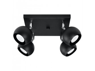 Oculare 4 fekete mennyezeti lámpa