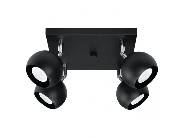 Oculare 4 fekete mennyezeti lámpa