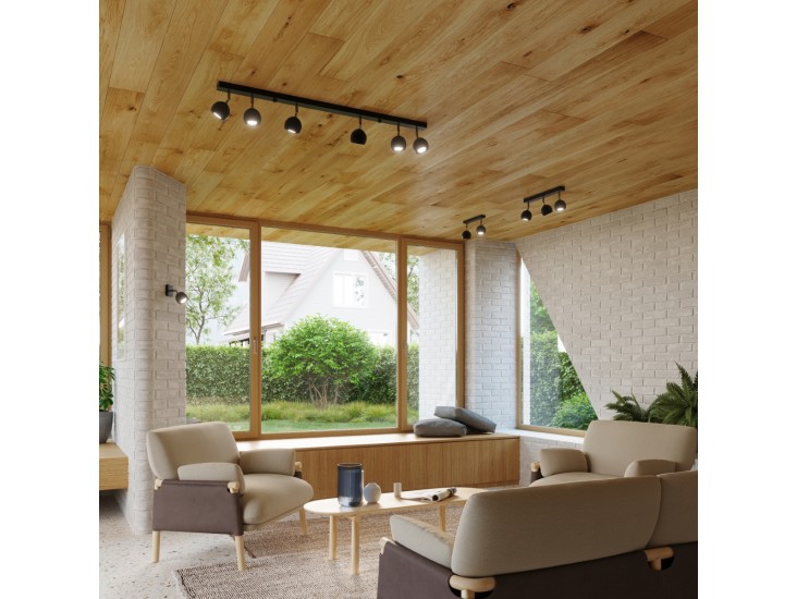 Oculare 4 fekete mennyezeti lámpa