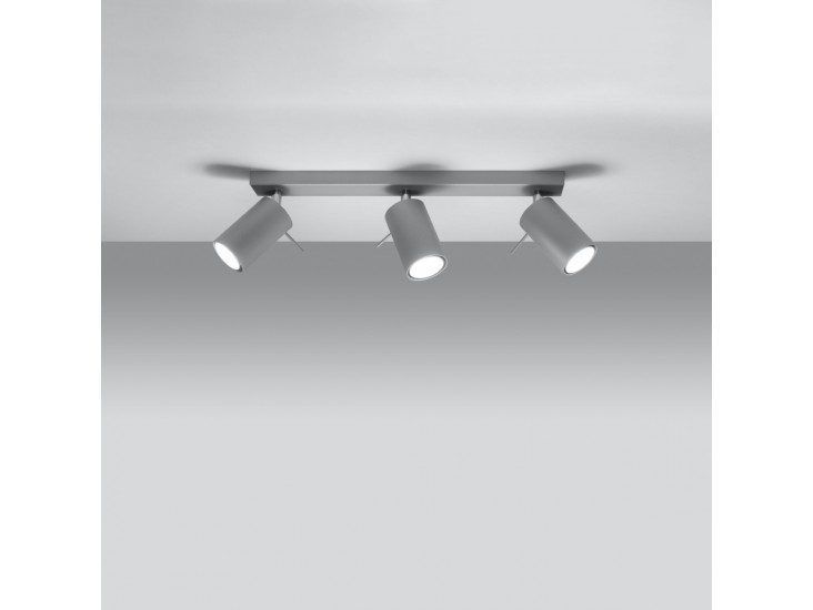 Ring 3 szürke mennyezeti lámpa