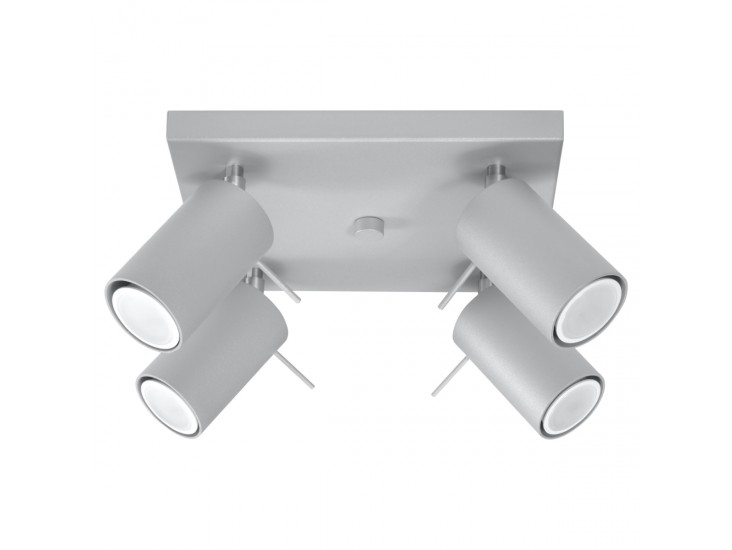 Ring 4 szürke mennyezeti lámpa