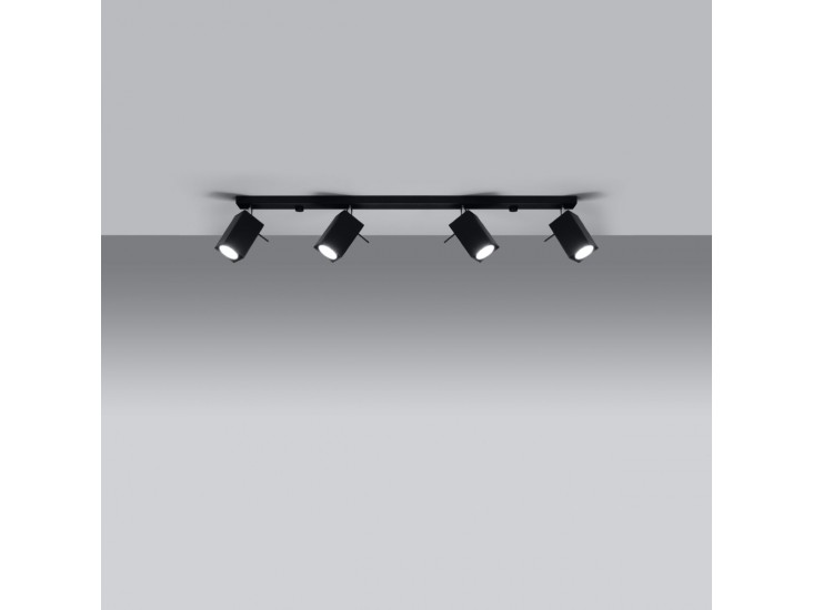 Merida 4L fekete mennyezeti lámpa