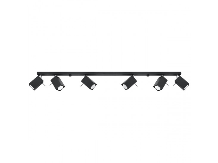 Merida 6L fekete mennyezeti lámpa