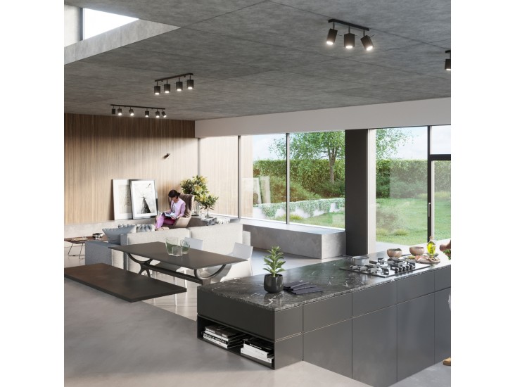 Merida 6L fekete mennyezeti lámpa