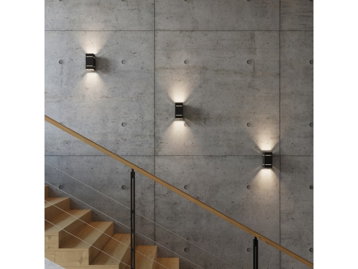 Blocco fekete fali lámpa