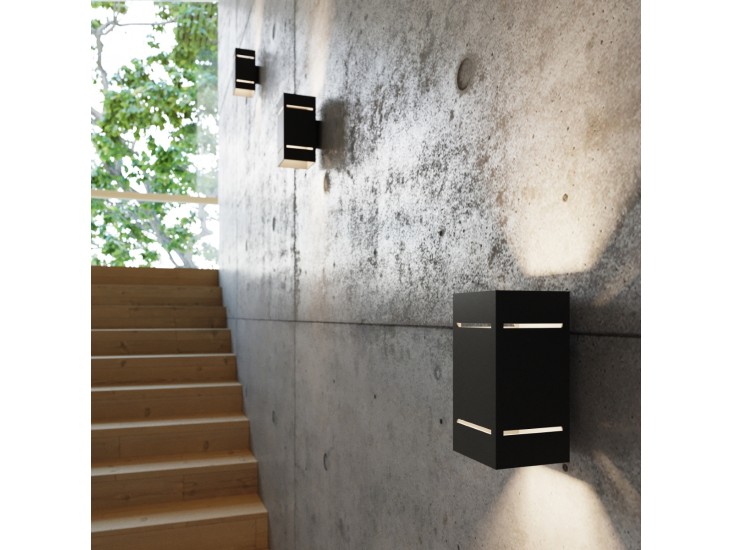 Blocco fekete fali lámpa