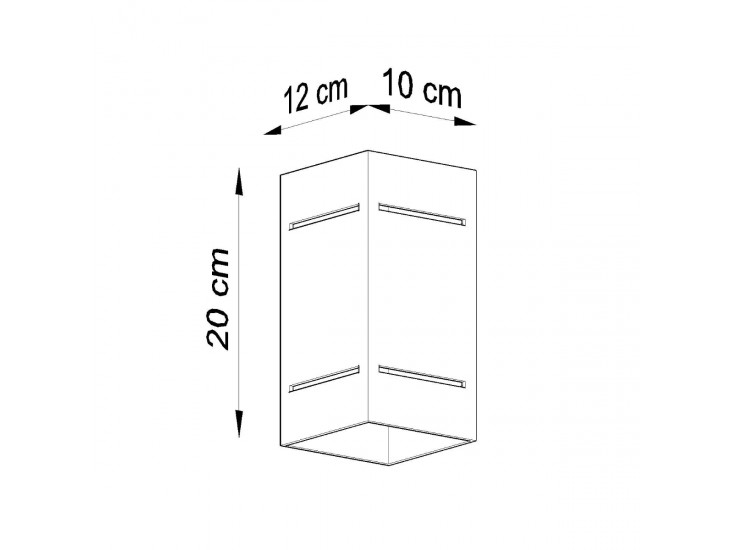 Blocco szürke fali lámpa