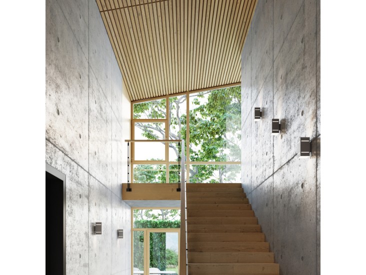 Blocco szürke fali lámpa