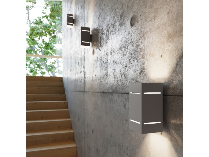 Blocco szürke fali lámpa