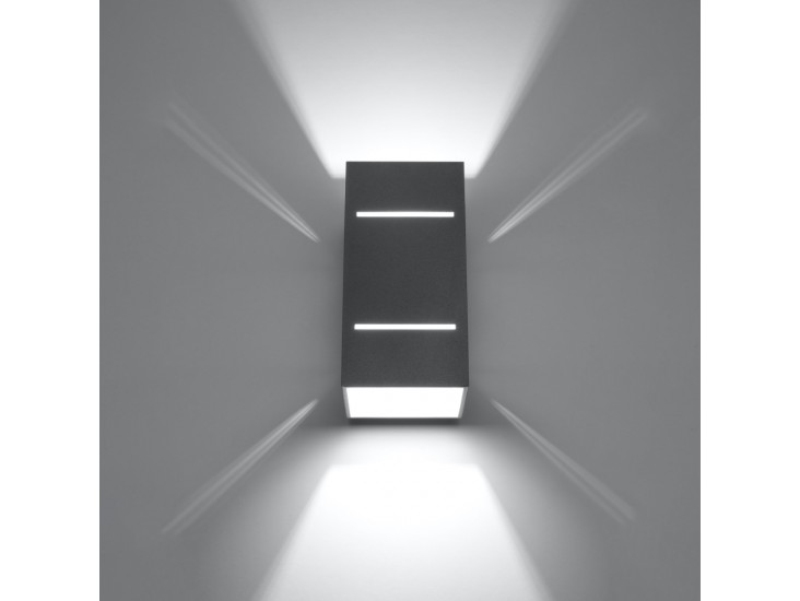 Blocco szürke fali lámpa