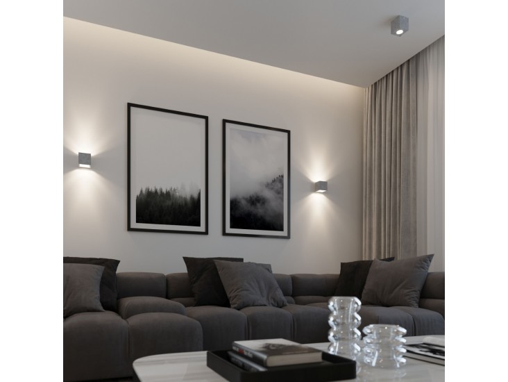 Quad beton mennyezeti lámpa