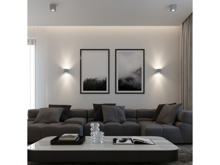 Quad beton mennyezeti lámpa