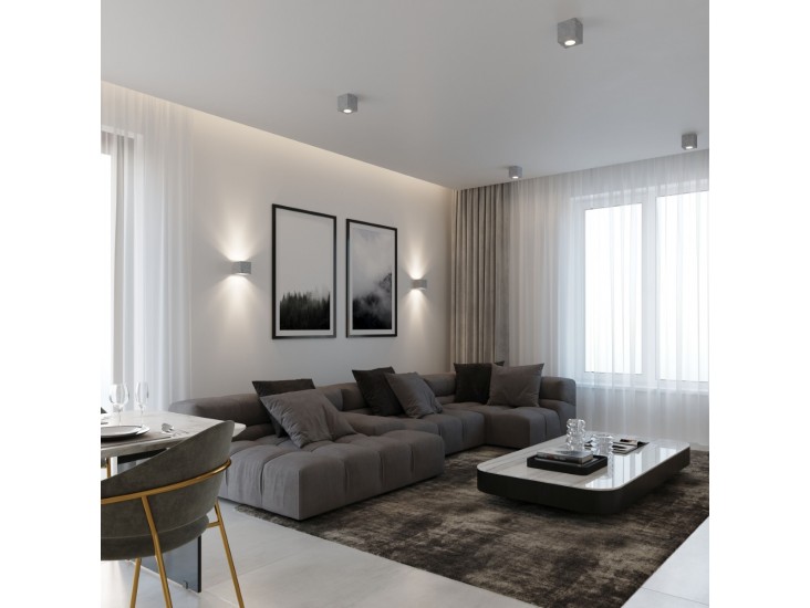 Quad beton mennyezeti lámpa