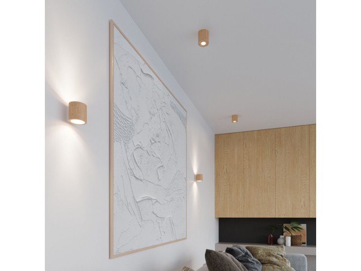 Orbis natúr tölgy fali lámpa