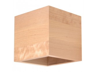 Quad natúr tölgy fali lámpa