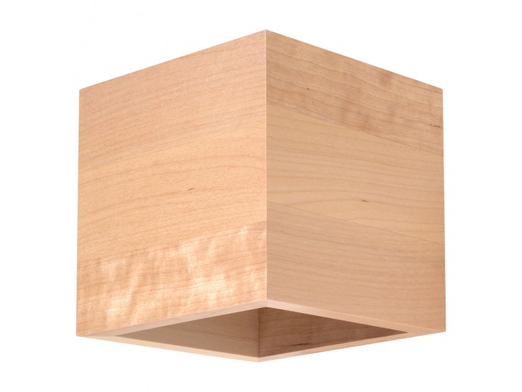 Quad natúr tölgy fali lámpa