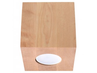 Quad natúr tölgy mennyezeti lámpa