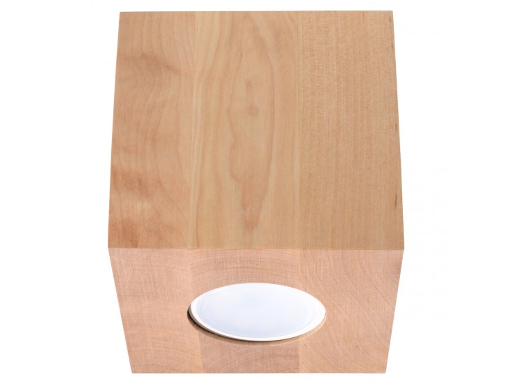 Quad natúr tölgy mennyezeti lámpa